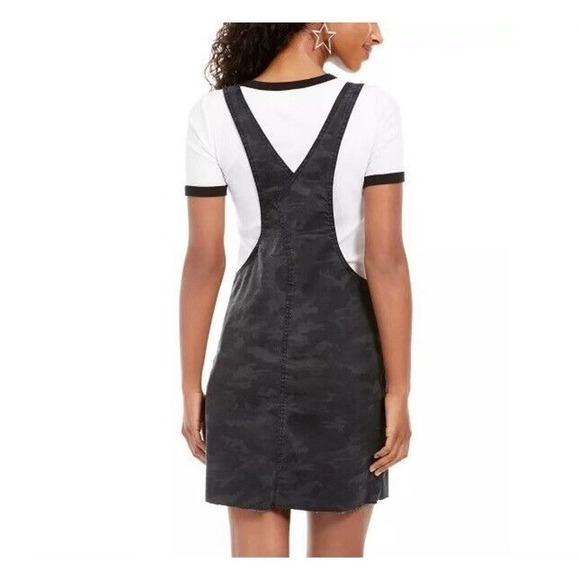 Vanilla Star Juniors' Printed Raw-Hem Camo Skirtall Black Size 1 - Picture 2 of 9